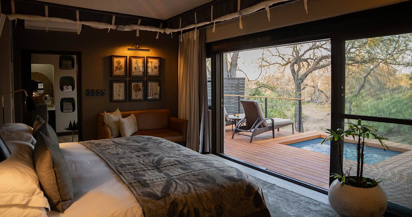 Simbambili Lodge luxury suite